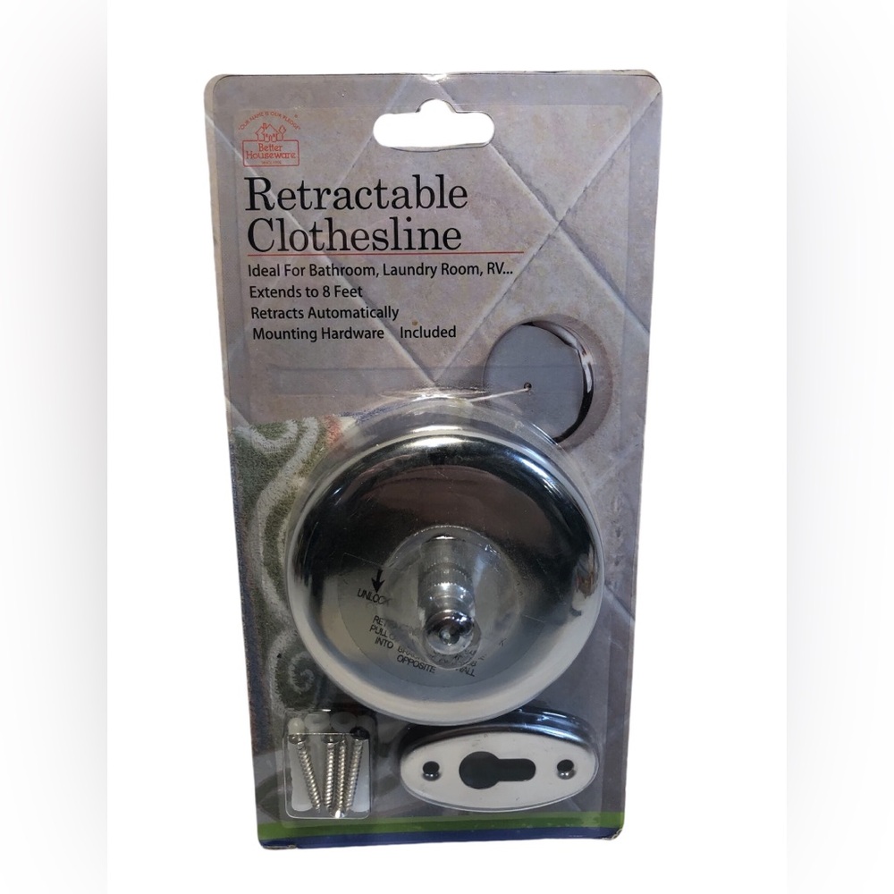 Better Houseware's Retractable Clothesline. EXTENDS 8 FEET